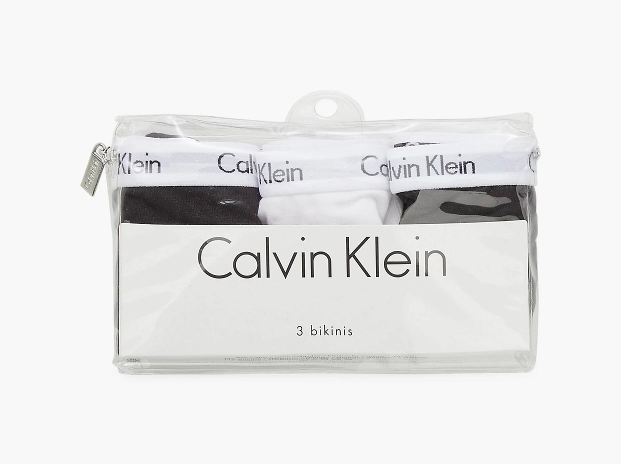 Calvin Klein 3 pk bikini- Black/White(387)
