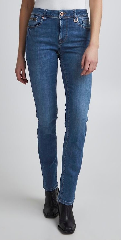 PZEMMA Jeans Straight leg - medium blue / 32 lengde
