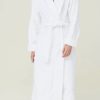 Lexington - Hotel velour robe - white