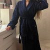 Lexington Hotel velour robe - Dress blue
