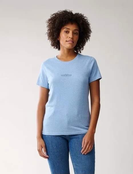 Vanessa tee - Light blue melange