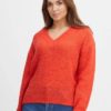 PZSOPHIA VNeck Pullover - cherry tomato