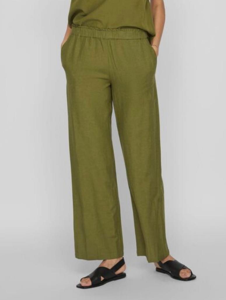 VIPRISILLA RW REGULÆR PANTS - Calliste Green