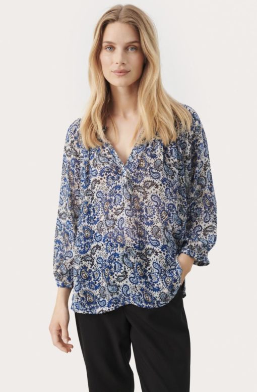 ErdonaePW BL, blue paisley print