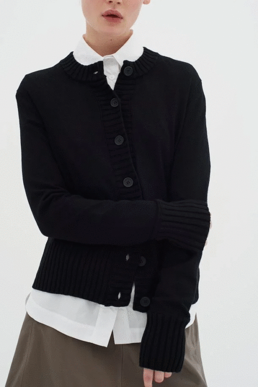 OrkideaIW Cardigan - Black