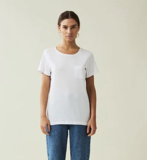 Ashley Jersey Tee - White