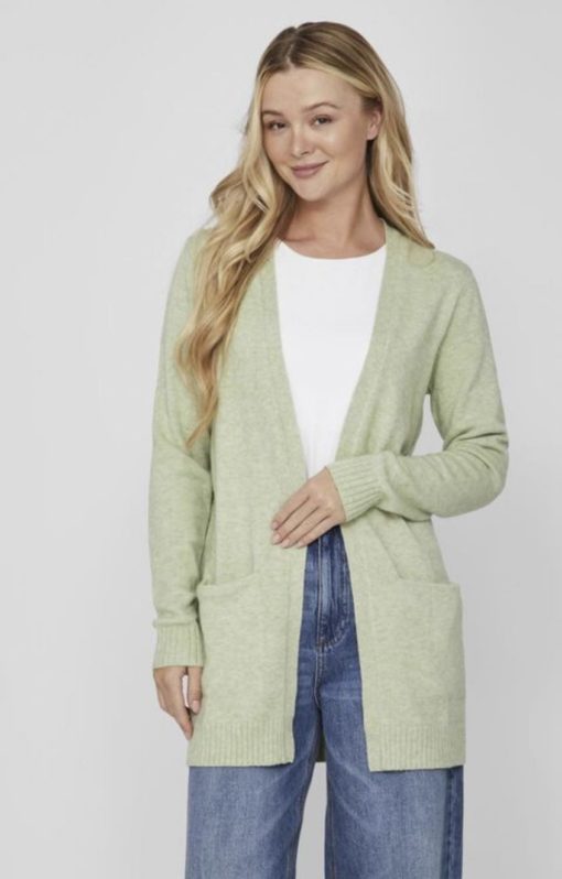 Viril Open L/S Knit Cardigan - Swamp