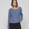 Vibellisina Boatneck- L/S knit Top -Cornet Blue