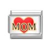 Mom heart Charm links