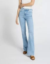 PZBECCA UHW Bootcut leg - Light Blue