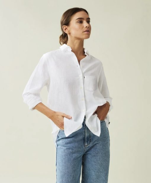 Isa Linen Shirt - White