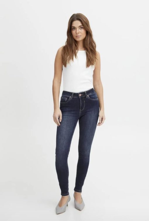 PZEMMA Jeans super skinny - Dark Blue