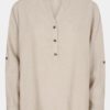 FQLAVA-SHIRT V-Hals -Sand melange