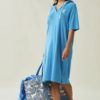 Petra organic cotton dress - Blue