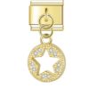 Golden Star Link Charm