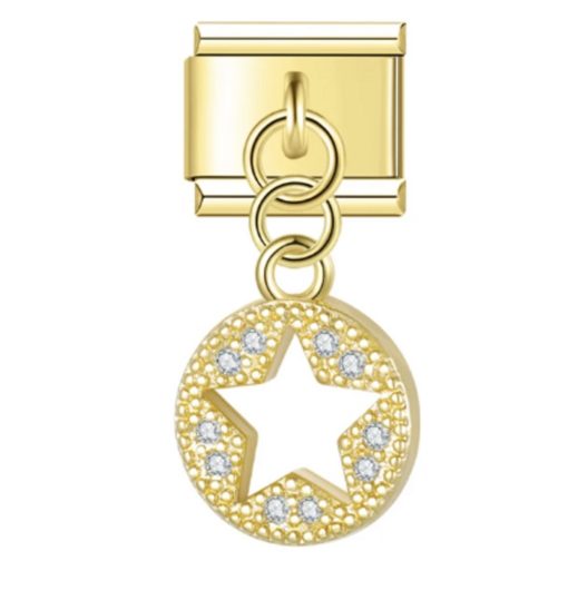 Golden Star Link Charm