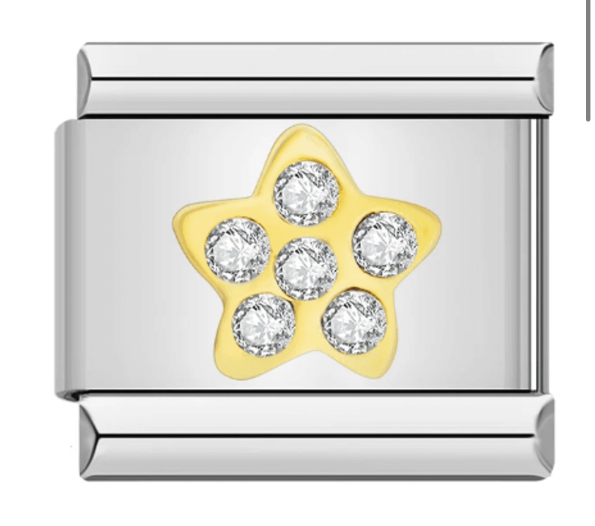 Star Up Silver link charm