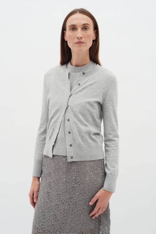 Kellsie IW Cardigan - Granite Melange