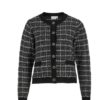 VIAUDREY CHECK L/S KNIT CARDIGAN