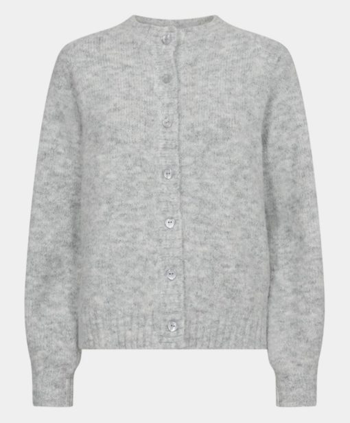 FQLOUISA-Cardigan - Med Grey Melange