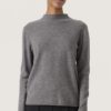 SLMolina Mockneck Pullover - Grey Melange