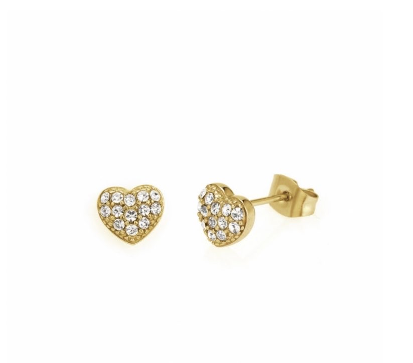 Dawn Crystal Earring Clear/Gold