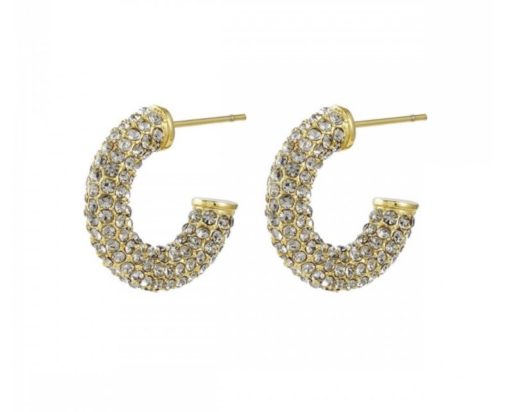 Lola Crystal Earring BI Diamand/Gold