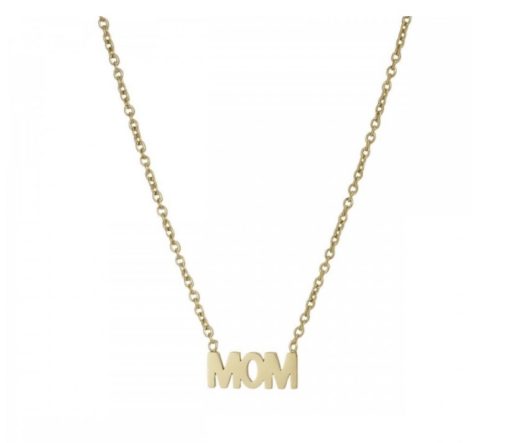 Mom Necklace Gold