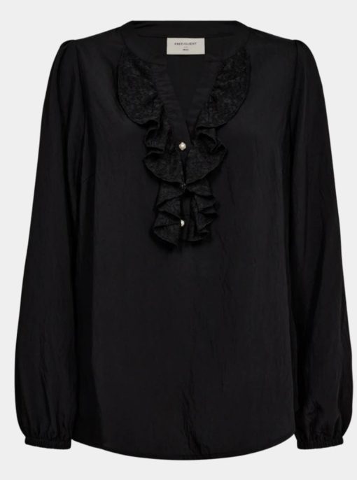 FQGRULY - BLOUSE - BLACK