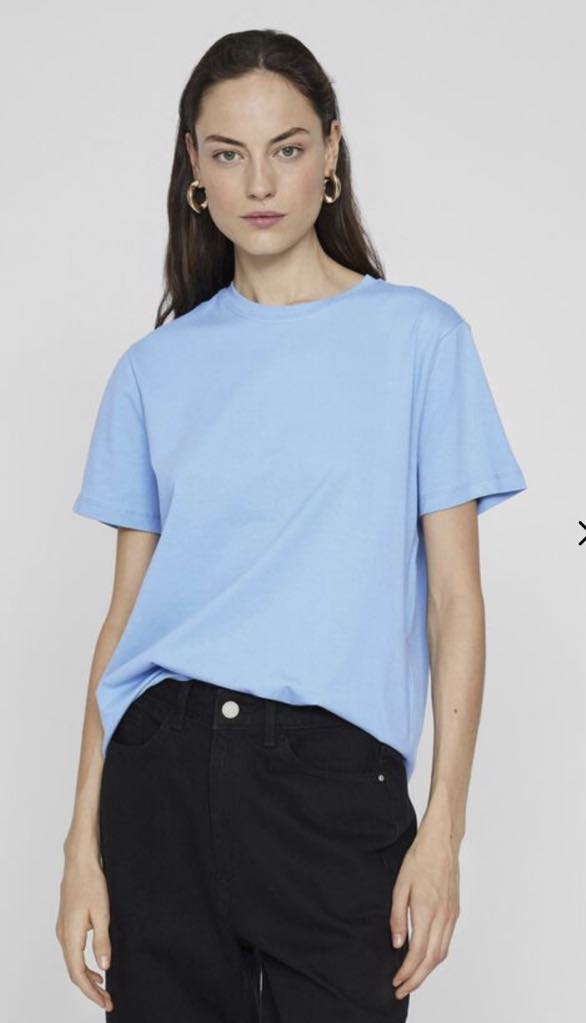 VINORA S/S T-SHIRT NOOS, Blissful Blue