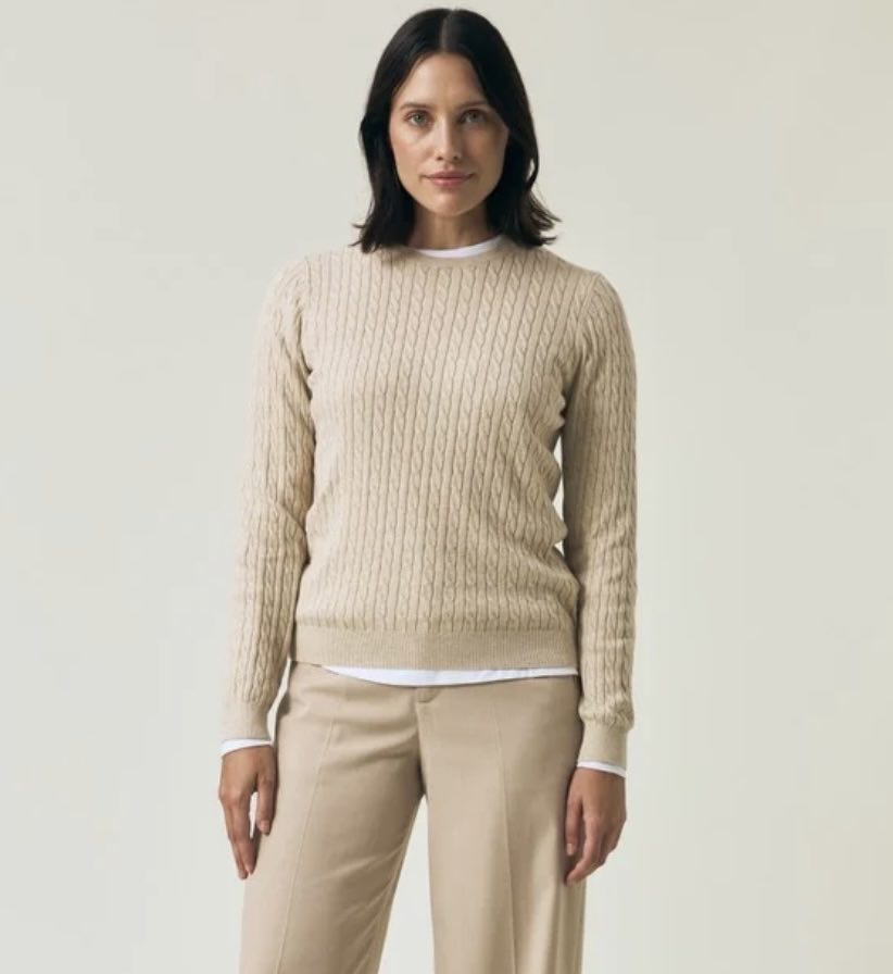 Lexington Organic Cotton Cable Knitted Sweater