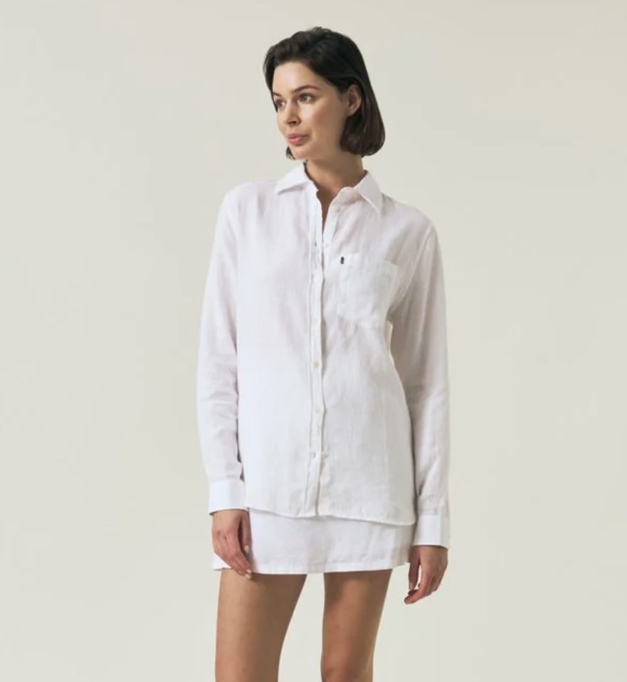 Lexington Classic Linen Shirt -White