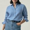 Lexington Classic Linen Shirt - Blue