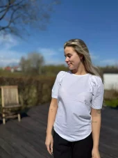 FQFenja - puff t-shirt - Brilliant white