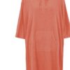 Damella Lysekil Poncho - Hot Coral
