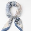 Rosenvinge,lite skjerf paisley beige/blå