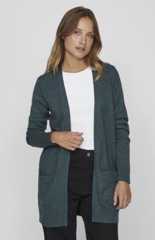 Viril Open knit cardigan- Ponderosa pine