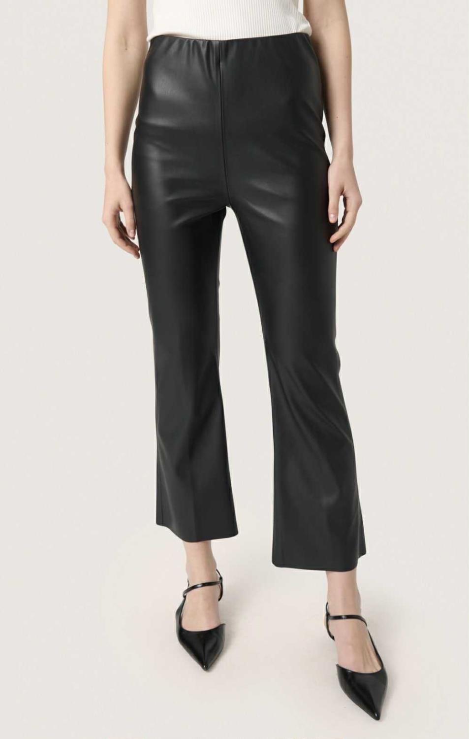SLKaylee PU Kickflare pant