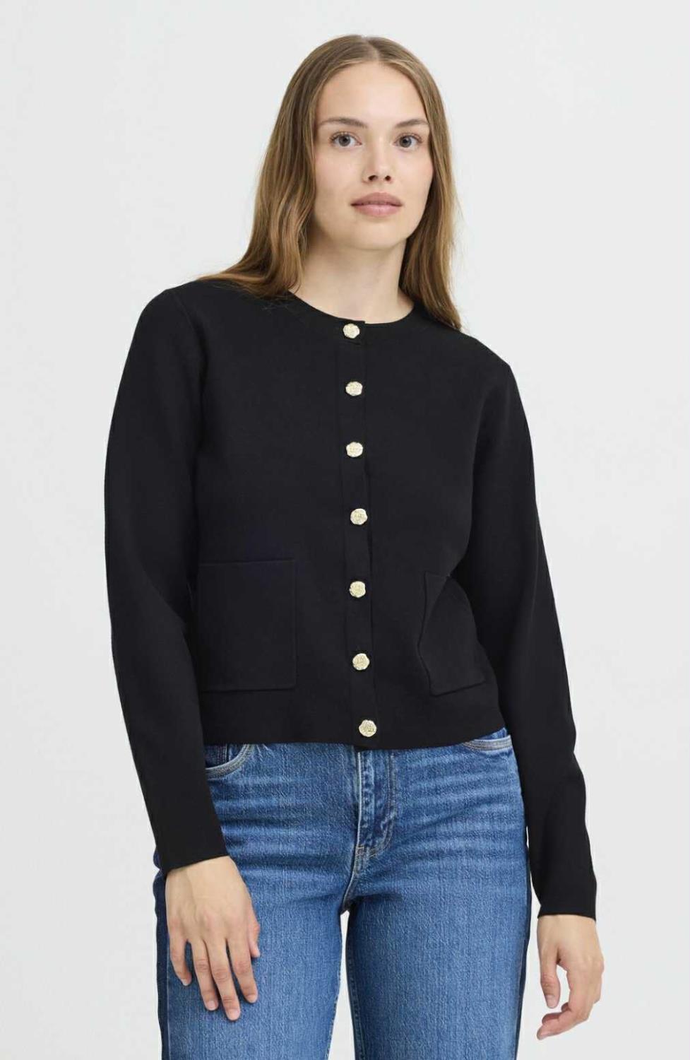 PZSARA Short Cardigan - Black Beauty