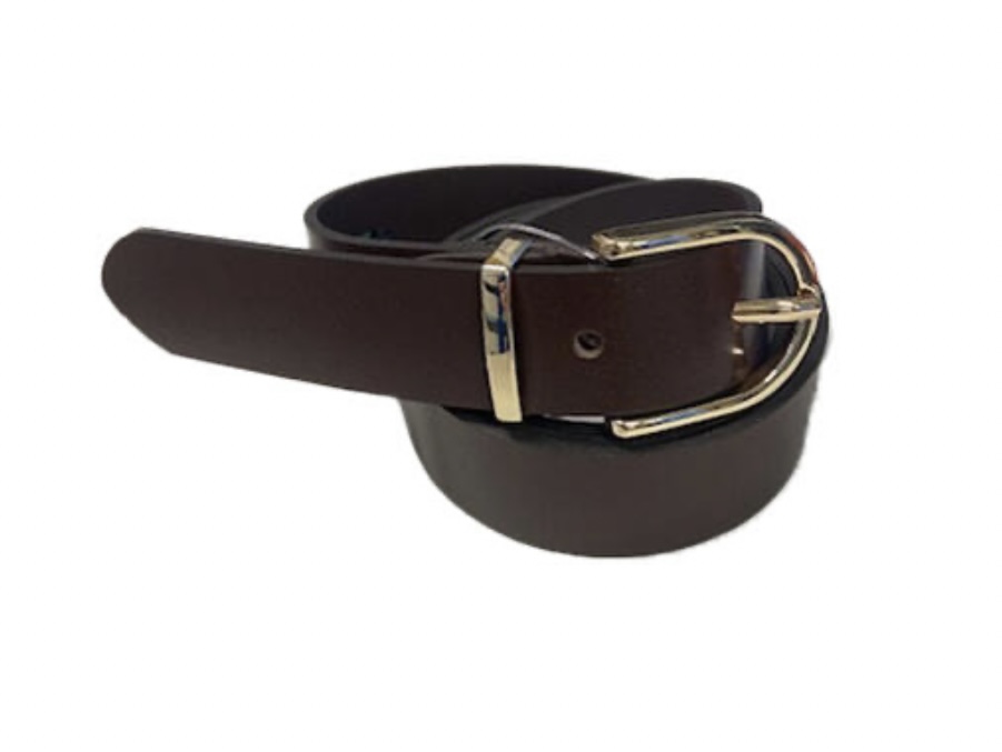 Belte 2,5cm med gullspenne -Brown