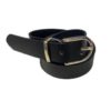 Belte 2,5cm med gullspenne - Black