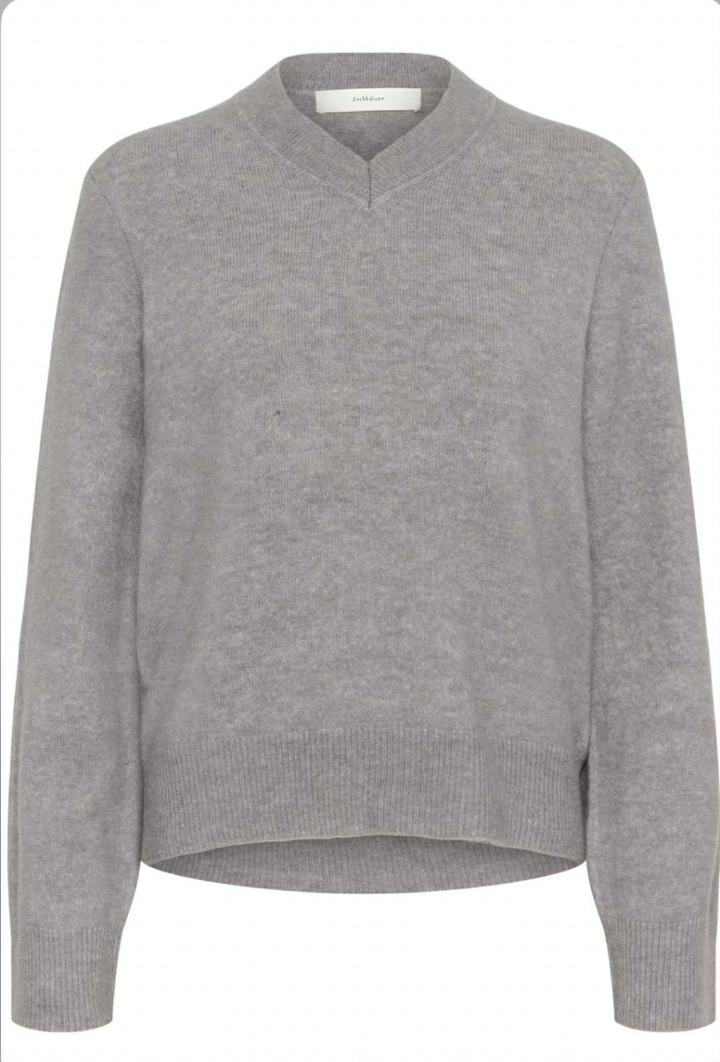 GuniIW V-Neck Granite Melange