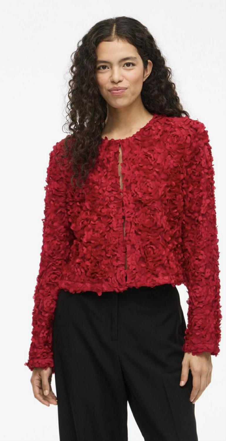 Virosie L/S Cardigan Jester Red
