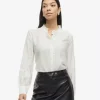 Vimalima L/S Frill Shirt - Snow White