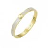 Capri Enamel Bracelet Ivory/Gold