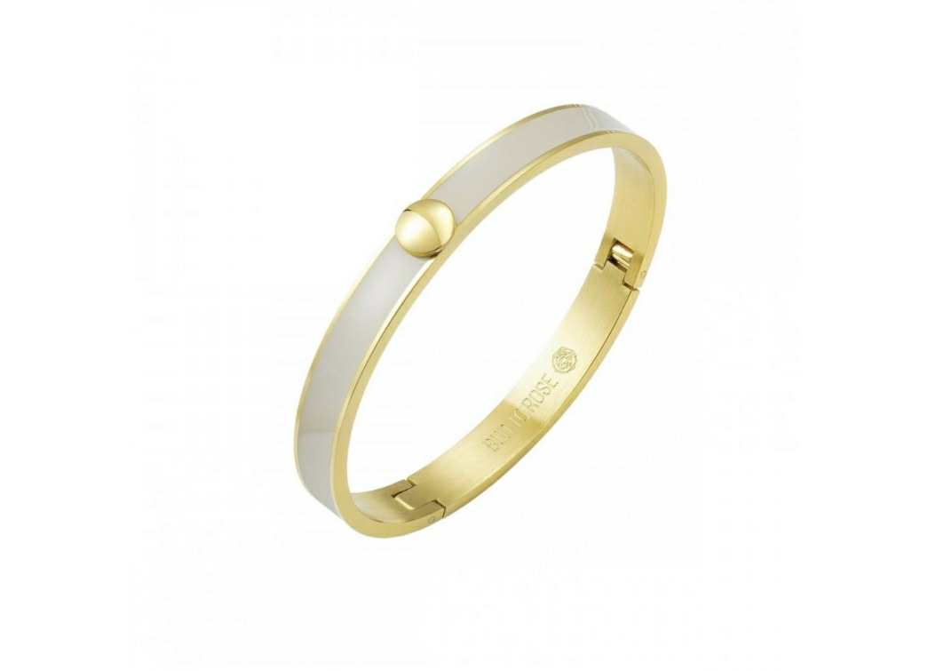 Capri Enamel Bracelet Ivory/Gold