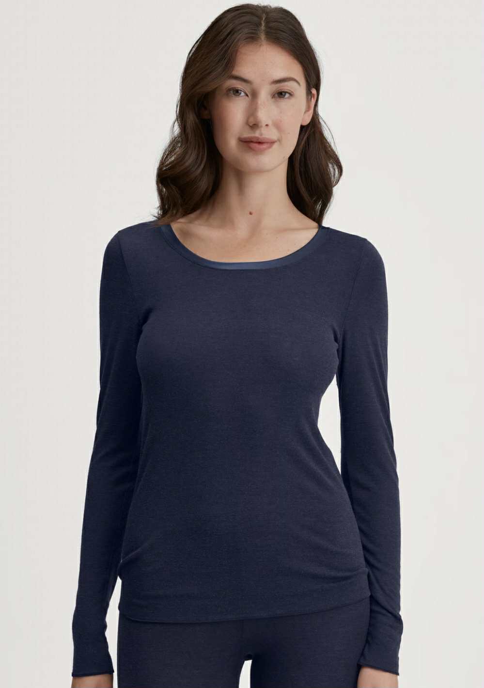 Calida True Confidence Top long sleeve - Evening Blue