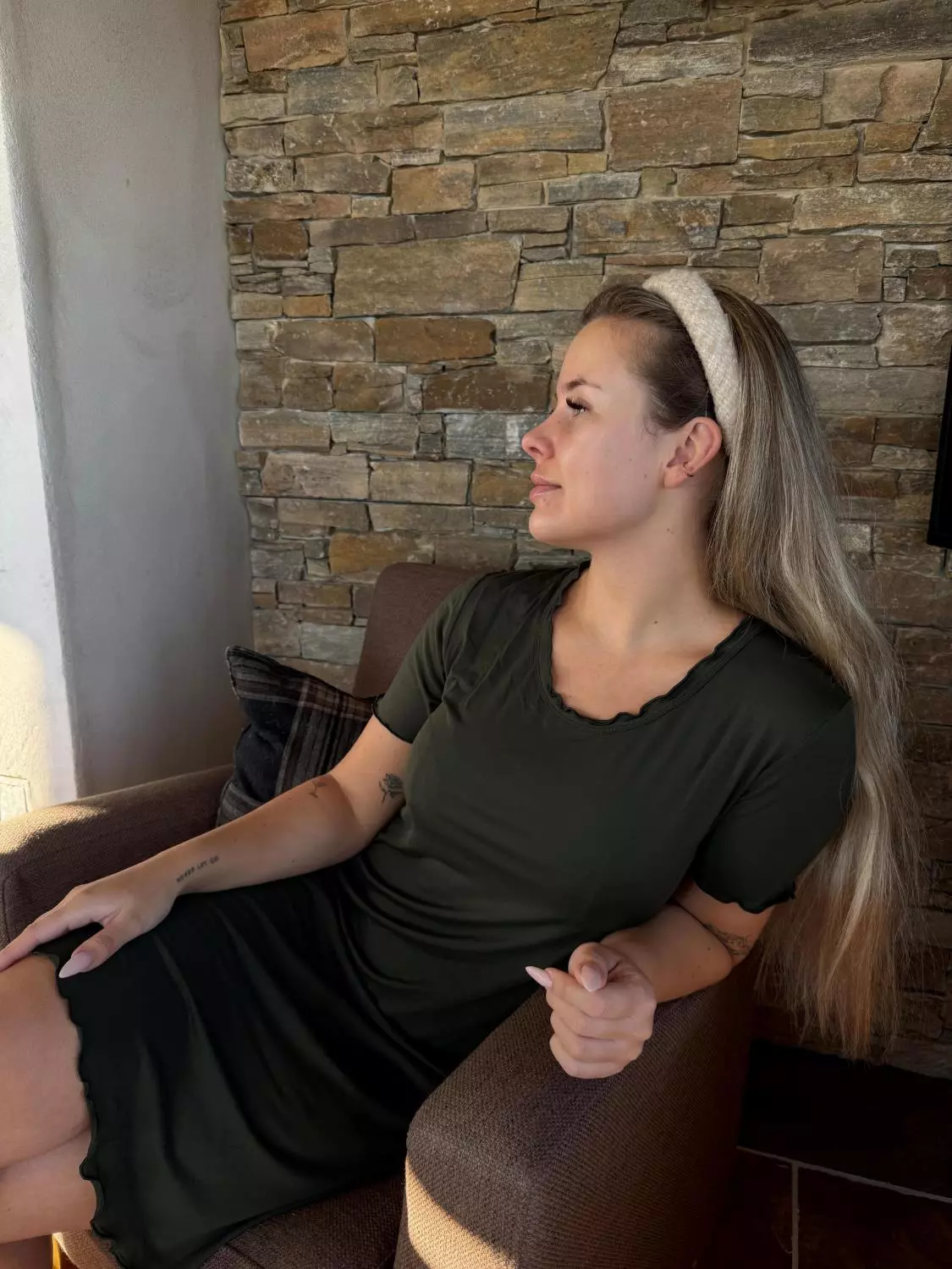 Damella Nattkjole 69501 Josefine - Dark Olive