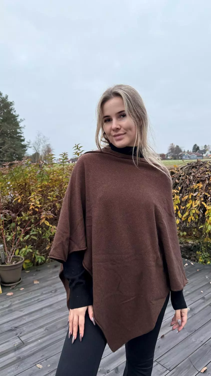 Tif Tiffy Pulsett Poncho - Chocolate