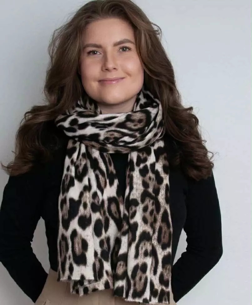 Rosenvinge 866401 Skjerf med leopardprint